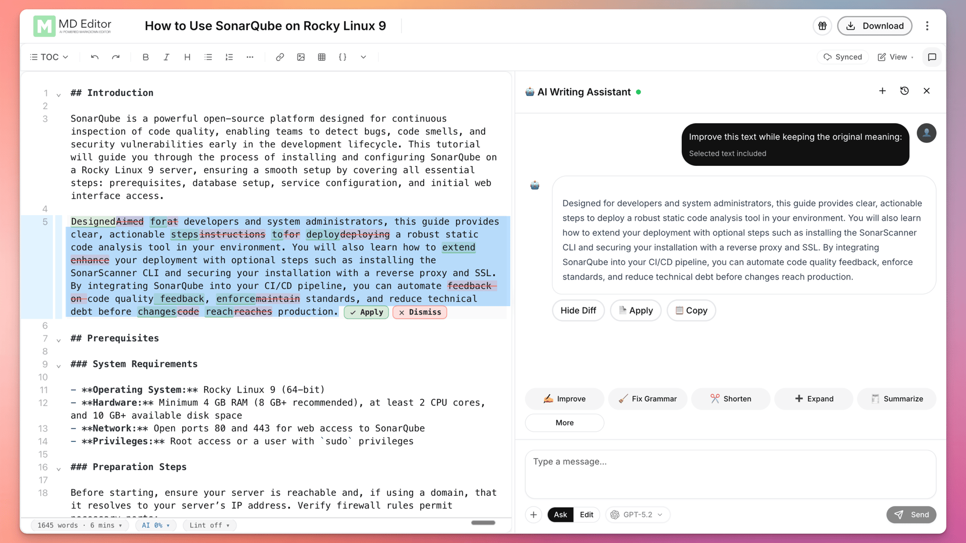 mdedit.ai - AI-Powered Markdown Editor for Writers, Developers ...