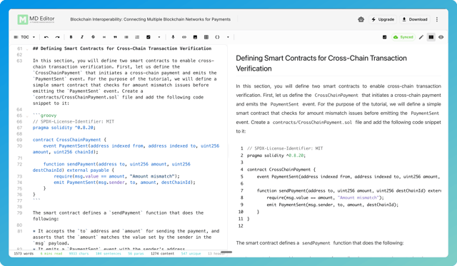 mdedit.ai - Technical Content Workspace in Markdown