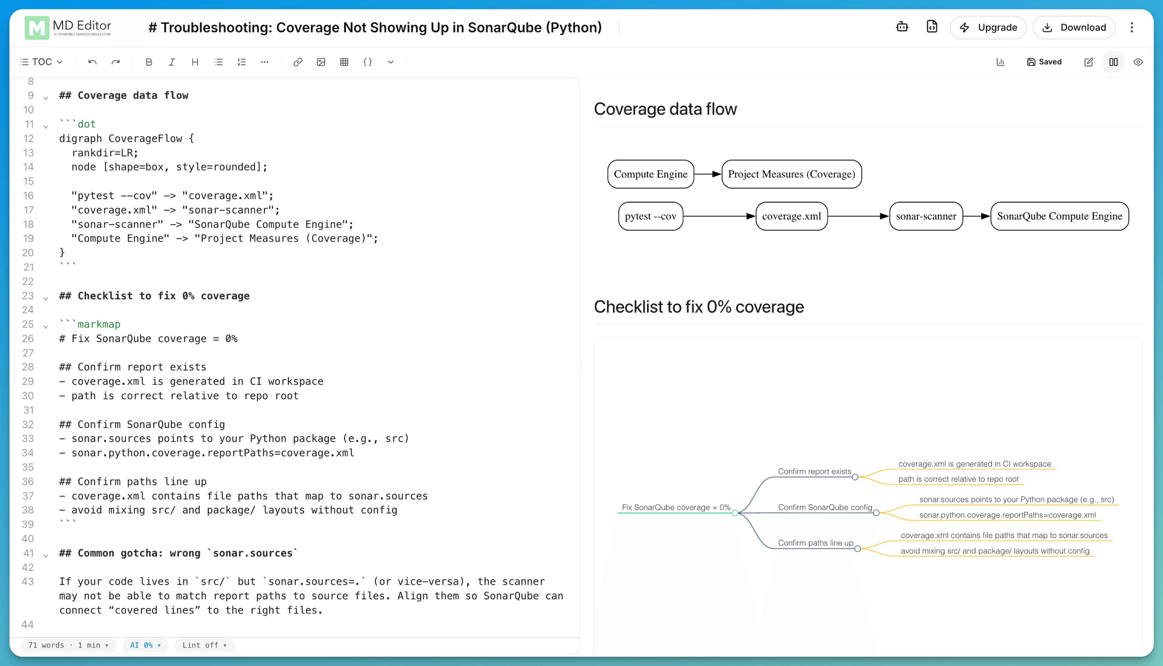 Markdown viewer screenshot 4