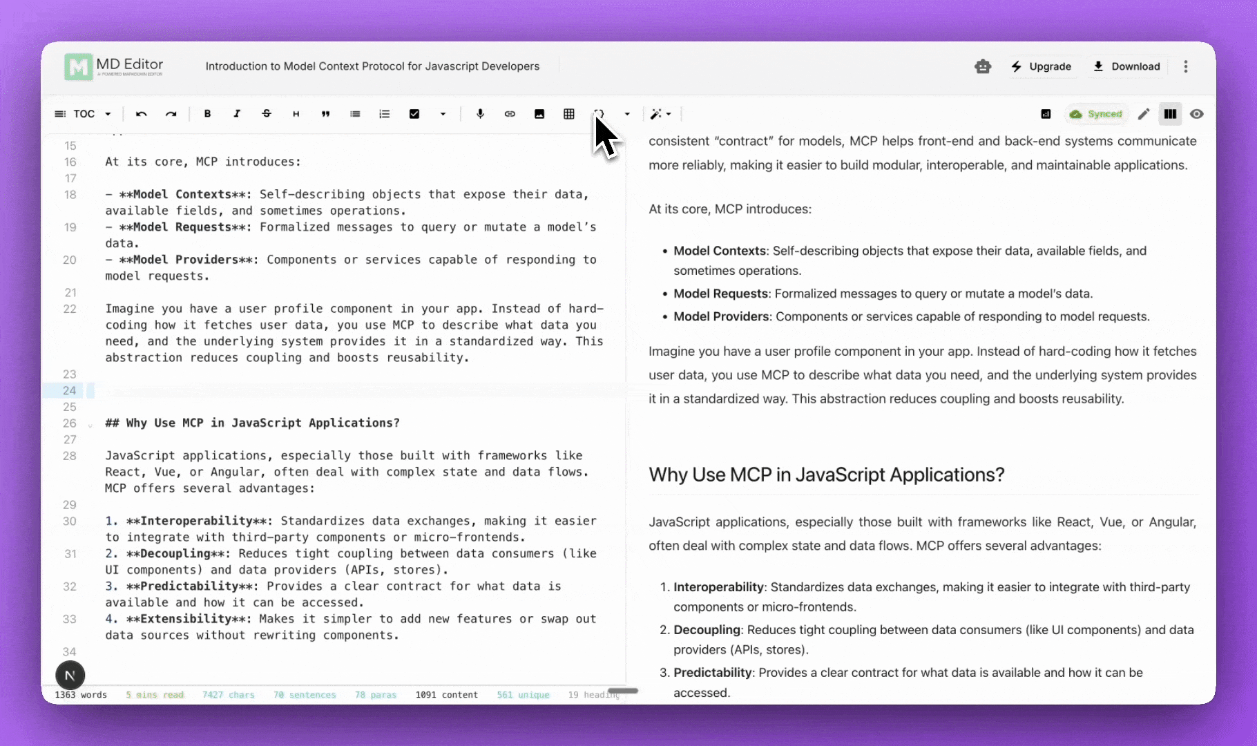 MD Editor - AI-Powered Markdown Editor for Writers, Developers ...